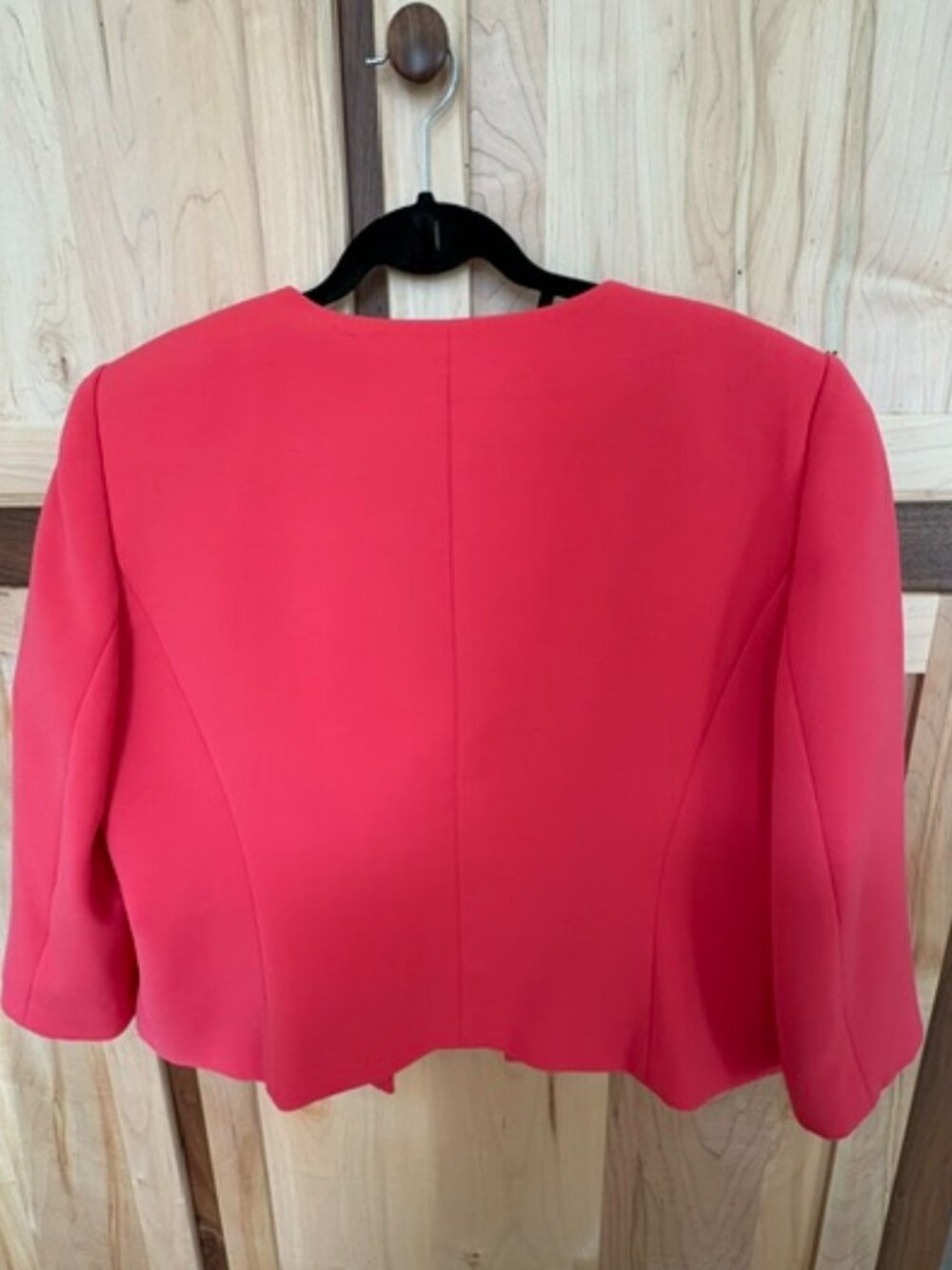 Tahari by Arthur S. Levine Coral Open Front Blazer Size 18 - Picture 2 of 6